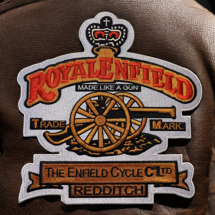 Royal Enfield Embroidered Patch Iron on or Sew on Warwick