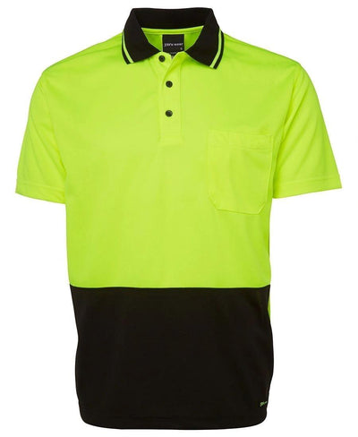 Adults Hi-Vis Non Cuff Traditional Polo 6HVNC - Warwick Screenprinting and Embroidery