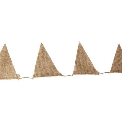 10m long 48 Flags Vintage Hessian Burlap Banner Bunting Flag Wedding Party Decor - Warwick Screenprinting and Embroidery