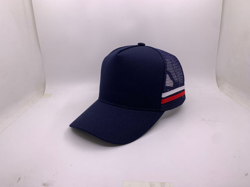 Blank Trucker Cap with stripes - Assorted Colour combinations