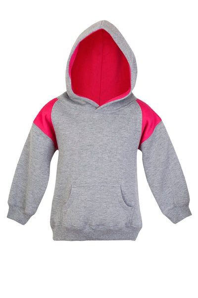 Infant Kids Shoulder Contrast Panel Hoodies     F335PP