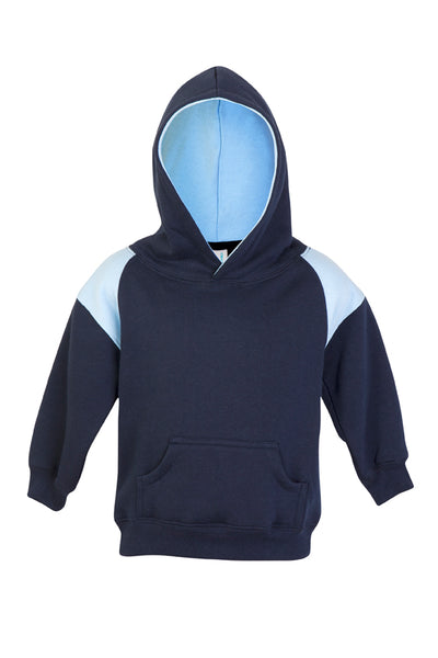 Infant Kids Shoulder Contrast Panel Hoodies     F335PP