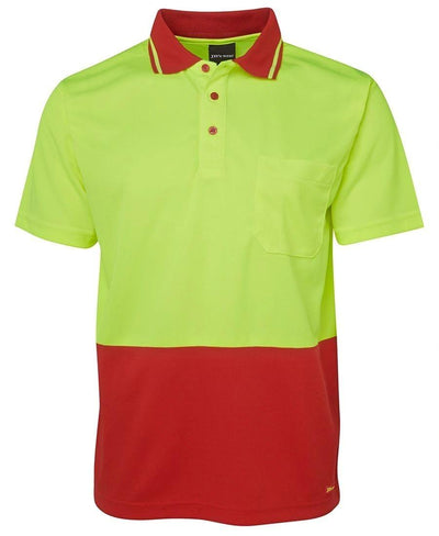 Adults Hi-Vis Non Cuff Traditional Polo 6HVNC - Warwick Screenprinting and Embroidery