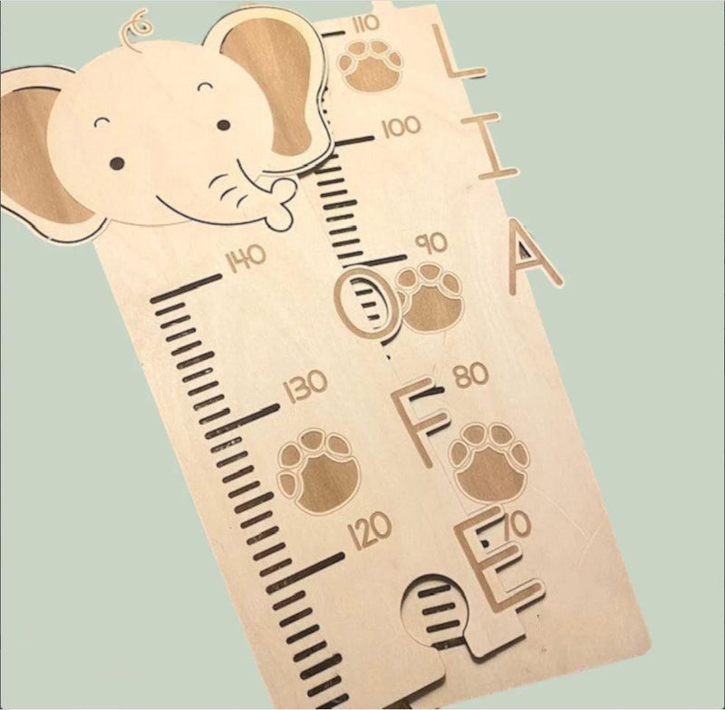 Animal and Tractor Wooden Growth Chart - Warwick Screenprinting and Embroidery