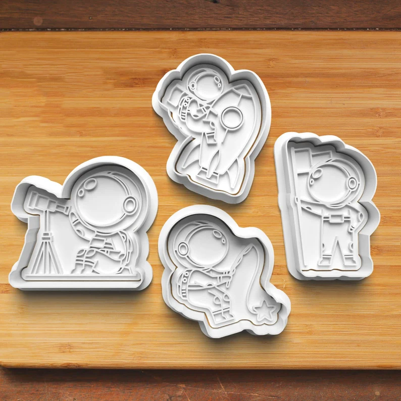 Astronaut Cookie Cutters And Stamp