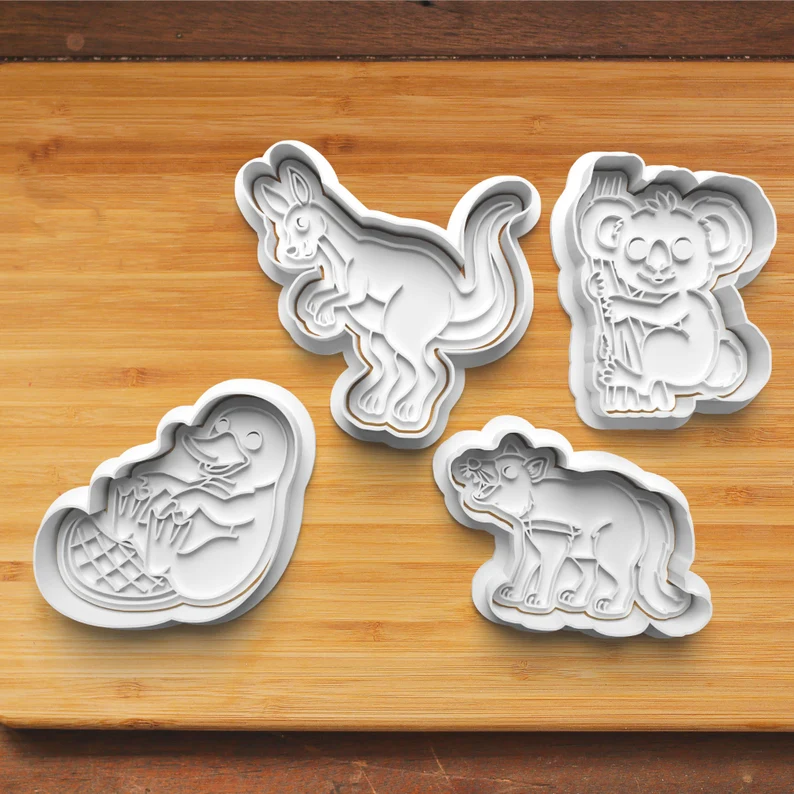 Australian Animals Theme Cookie Cutters And Stamp