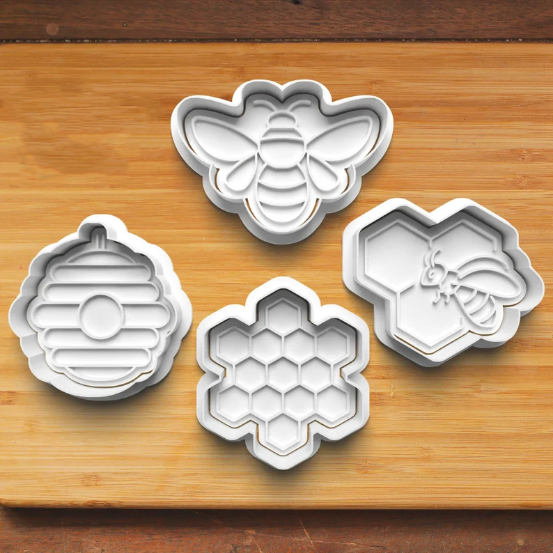 Honey Bee Cookie Cutters And Stamp