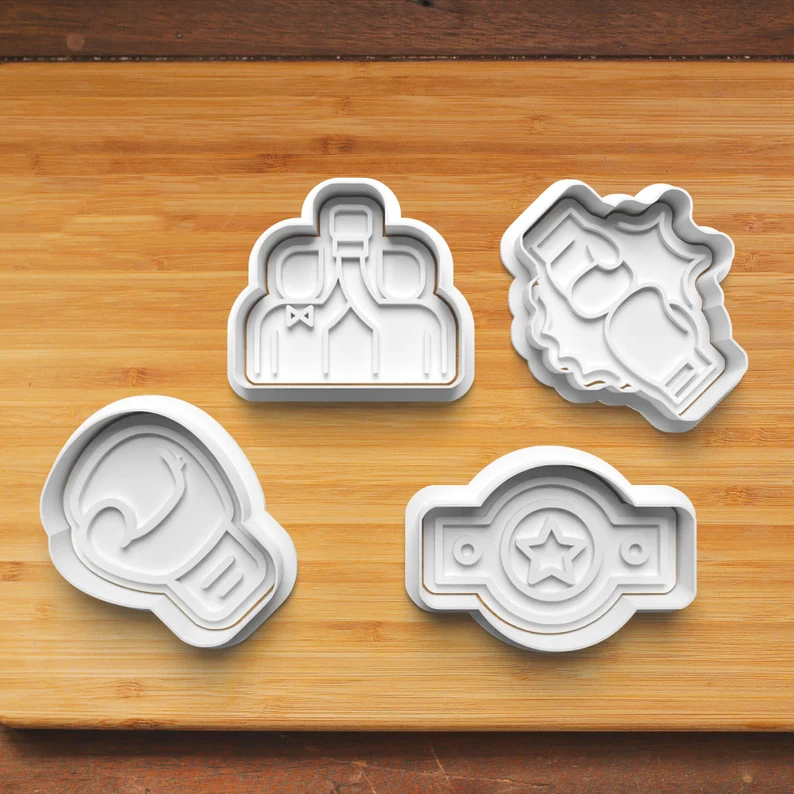 Boxing Theme Cookie Cutters And Stamp