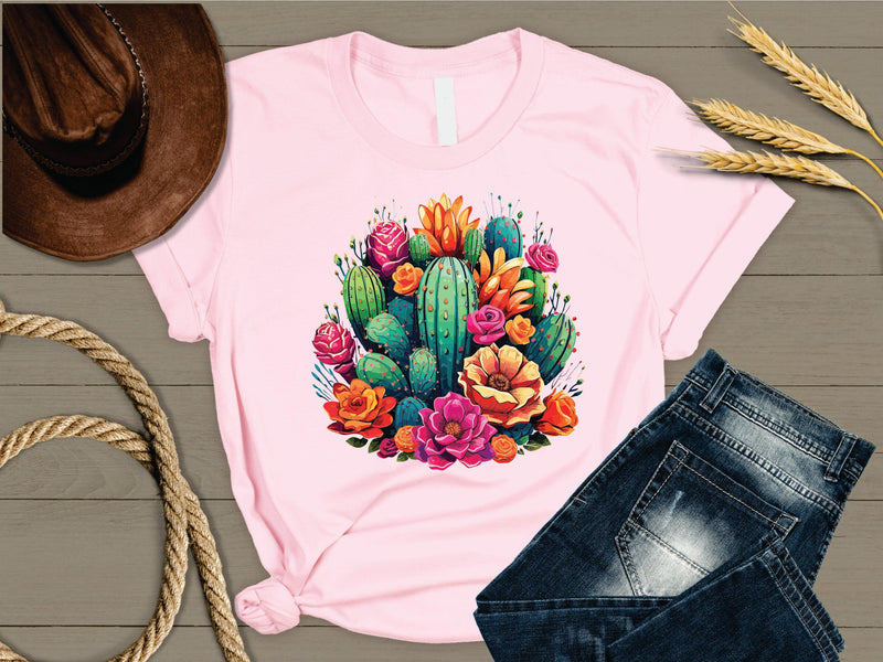 Bright Cactus Graphic Tee - Warwick Screenprinting and Embroidery