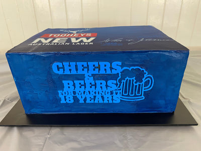 Cheers & Beers for Making it 18 Years Birthday Cake topper - Warwick Screenprinting and Embroidery