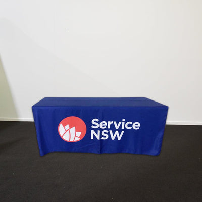 Custom Print Fitted Table Cover / Table Cloth - Warwick Screenprinting and Embroidery