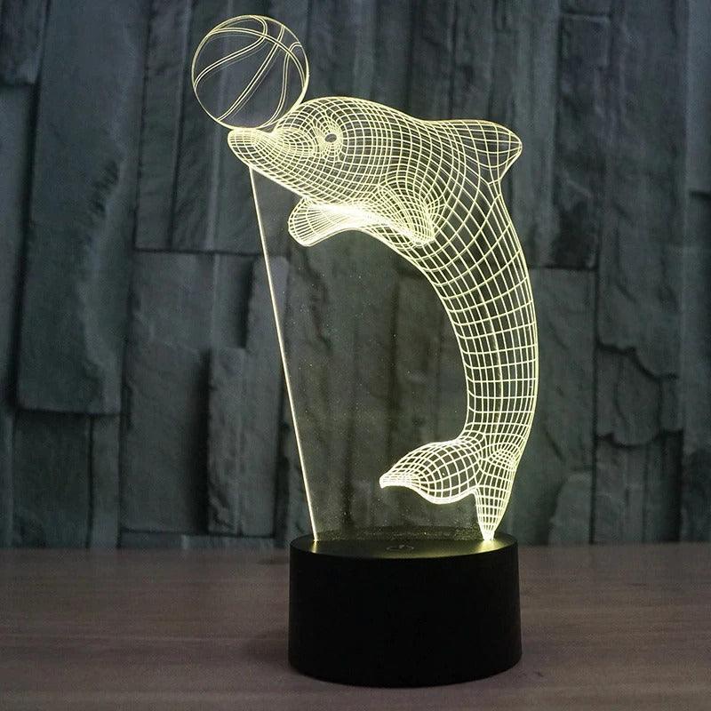 Dolphin 3D Night Light - Warwick Screenprinting and Embroidery