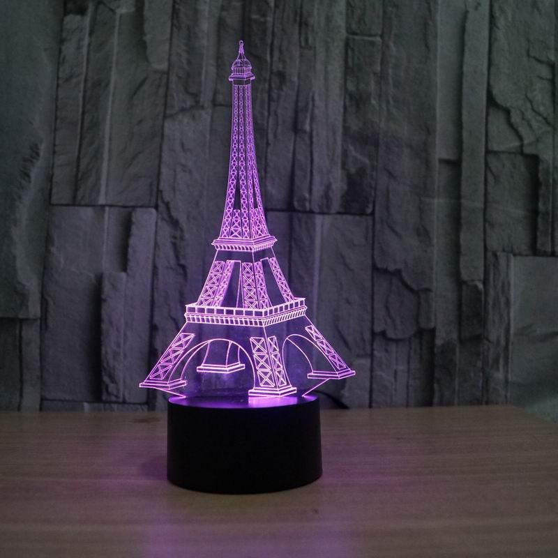 Eiffel Tower 3D Night Light - Warwick Screenprinting and Embroidery
