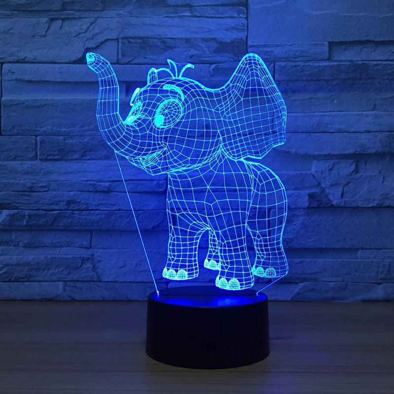 Elephant 3D Night Light - Warwick Screenprinting and Embroidery