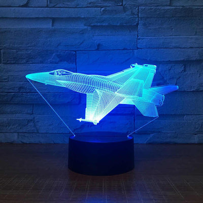 Fighter Jet 3D Night Light - Warwick Screenprinting and Embroidery