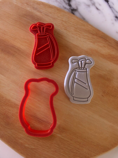 Golf Theme Cookie Cutters And Fondant Stamp