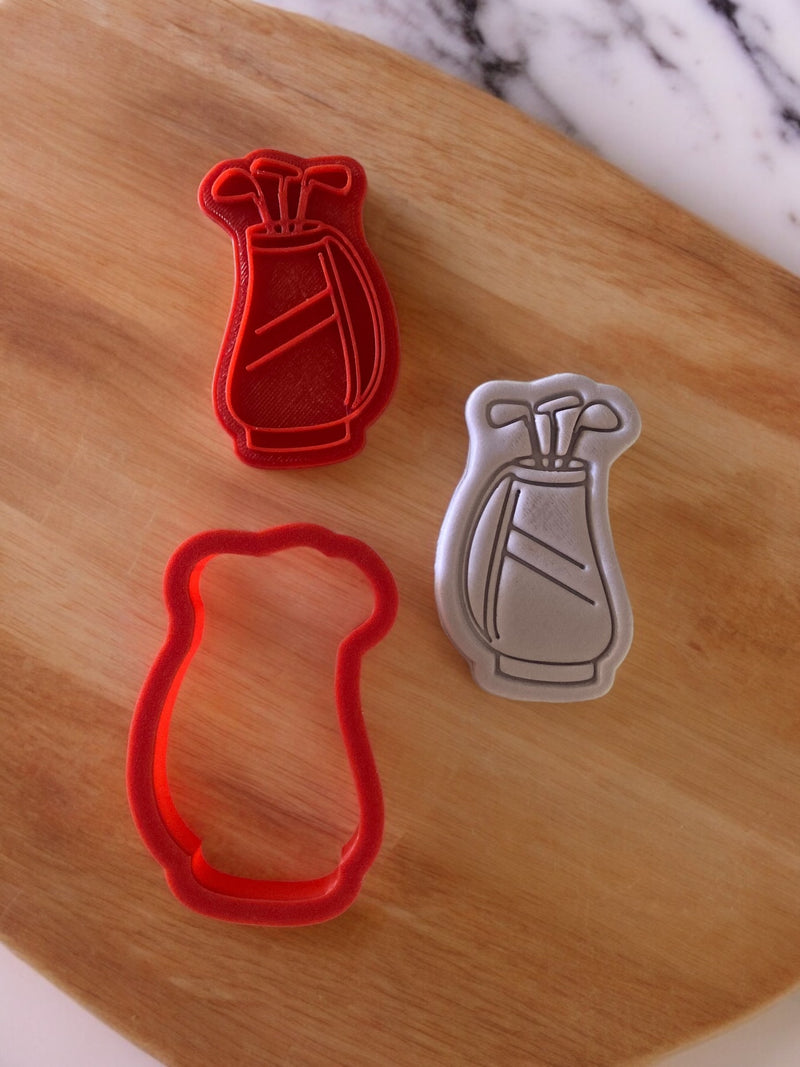 Golf Theme Cookie Cutters And Fondant Stamp