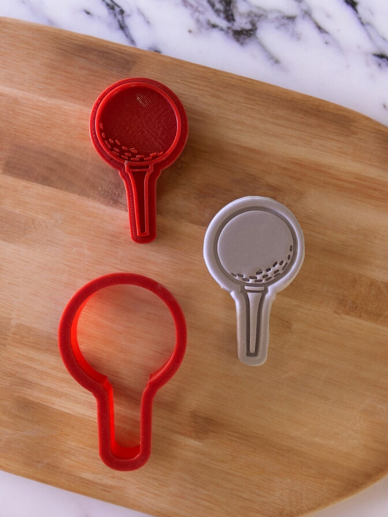 Golf Theme Cookie Cutters And Fondant Stamp