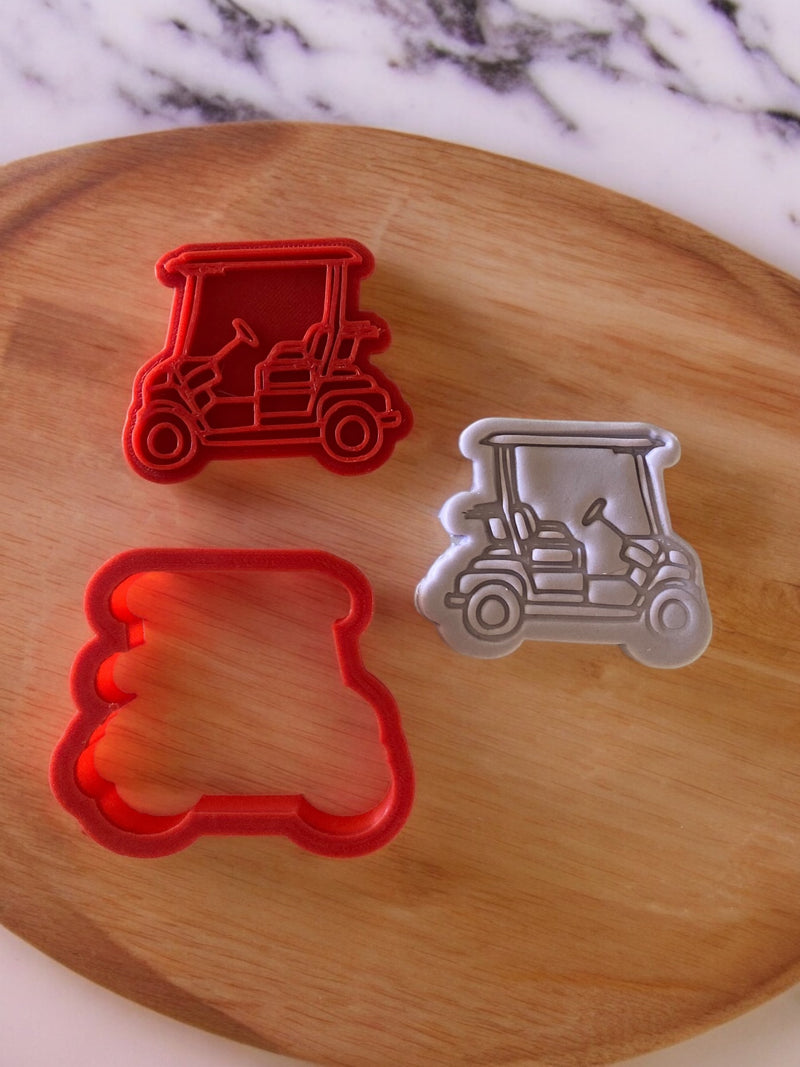 Golf Theme Cookie Cutters And Fondant Stamp