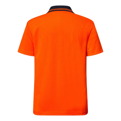 HI VIS LIGHTWEIGHT SHORT OR LONG SLEEVE MICROMESH POLO WITH POCKET WSP208 WSP209 - Warwick Screenprinting and Embroidery