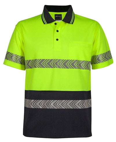 Hi-Vis Segmented Tape Polo Long or Short Sleeve 6HSST - Warwick Screenprinting and Embroidery