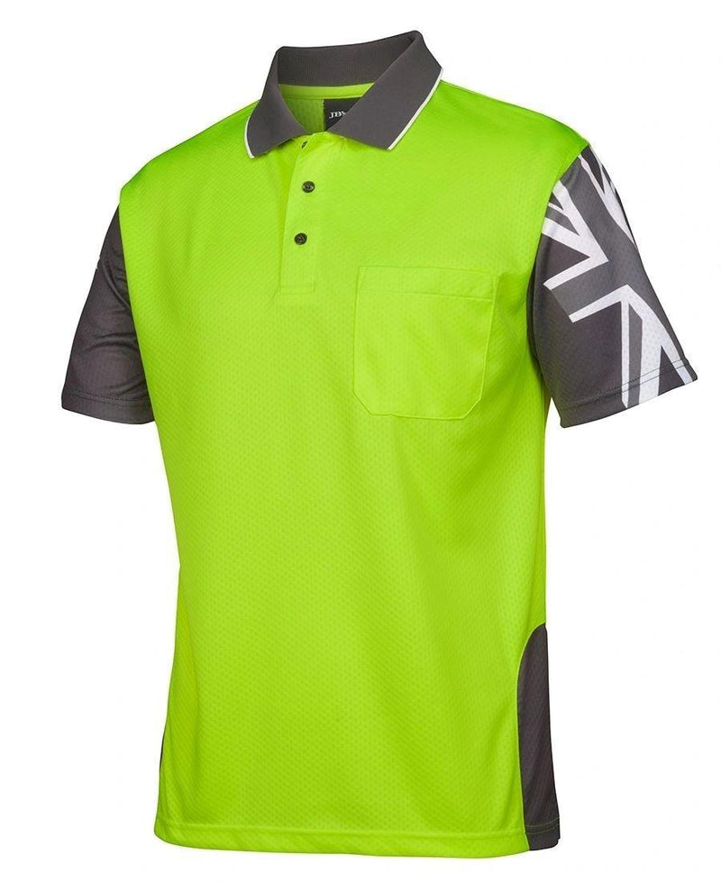 Hi-Vis Southern Cross Polo Long or Short Sleeve 6HSC - Warwick Screenprinting and Embroidery
