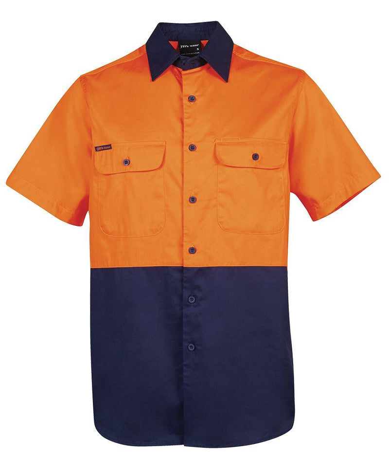 HI VIS S/S 150G WORK SHIRT 6HWSS - Warwick Screenprinting and Embroidery