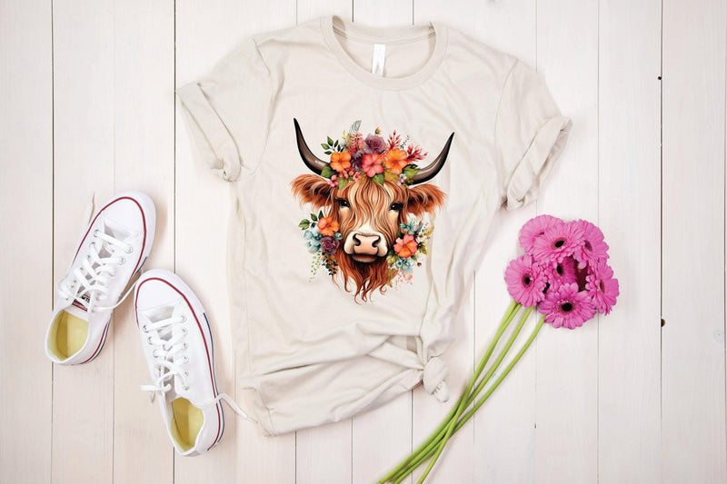 Highland Cow Graphic Tee - Warwick Screenprinting and Embroidery