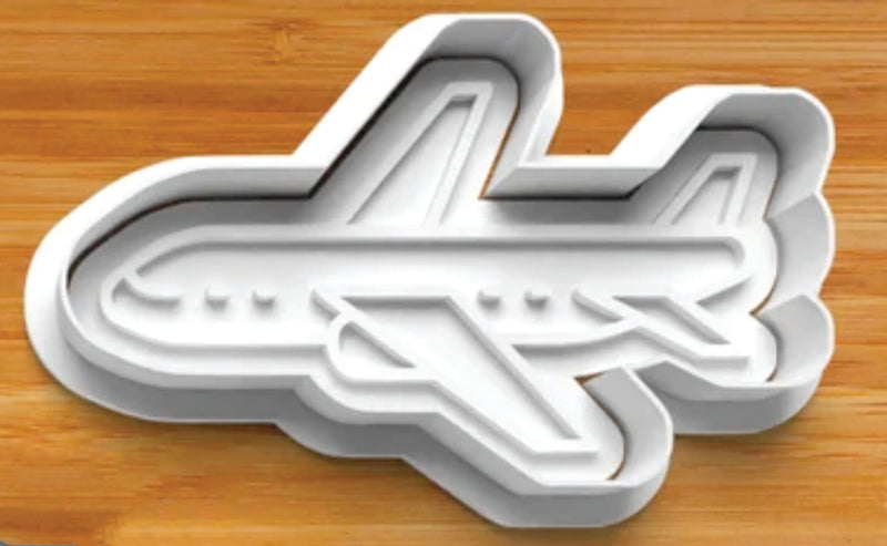 Aeroplane Cookie Cutters And Fondant Stamp