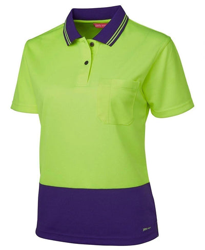 Ladies Hi-Vis S/S Comfort Polo 6LHCP - Warwick Screenprinting and Embroidery