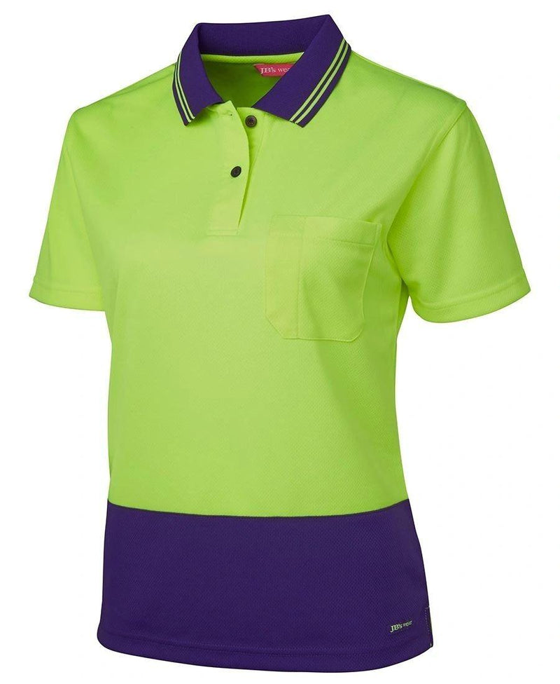 Ladies Hi-Vis S/S Comfort Polo 6LHCP - Warwick Screenprinting and Embroidery