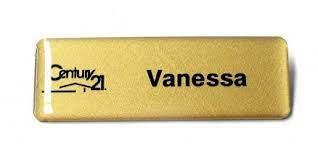 Name Badge - Gold background - Warwick Screenprinting and Embroidery