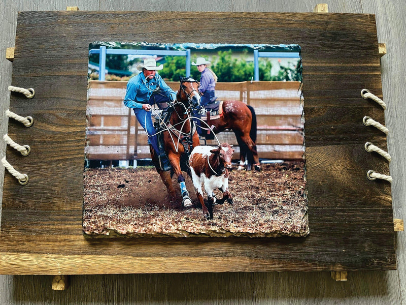 Photo Slate Large Rectangle- 28 X 30 cm on Timber Frame - Warwick Screenprinting and Embroidery