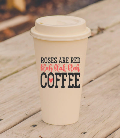 Roses are Red Travel Mug - Warwick Screenprinting and Embroidery