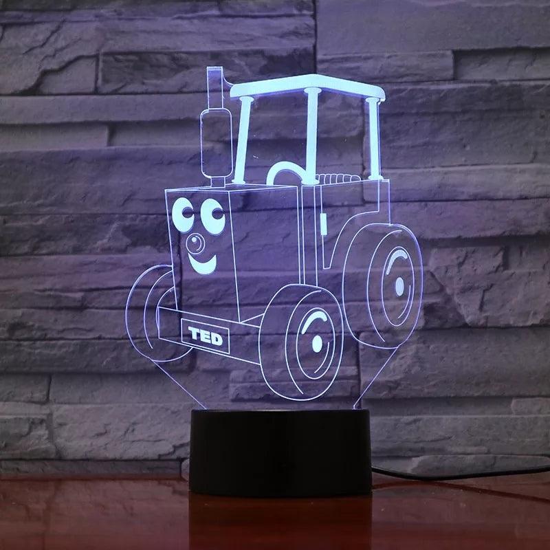 Tractor 3D Night Light - Warwick Screenprinting and Embroidery