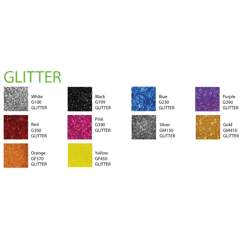 Velflex Heat Transfer Vinyl - Flex Classic Special Glitter Range - Warwick Screenprinting and Embroidery