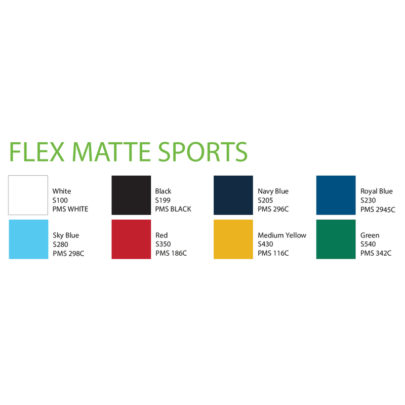 Velflex Heat Transfer Vinyl - Flex Matte Sports Range - Warwick Screenprinting and Embroidery