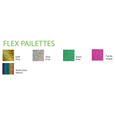 Velflex Heat Transfer Vinyl - Flex Pailettes Range - Warwick Screenprinting and Embroidery