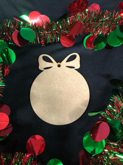 Wooden Christmas decoration - blank - Warwick Screenprinting and Embroidery